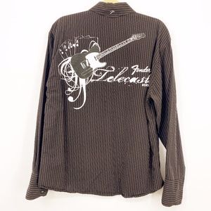 FENDER Men's Telecaster Striped button dow…